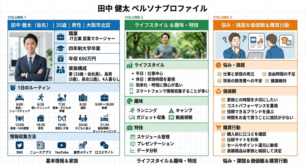 具体的なペルソナの例